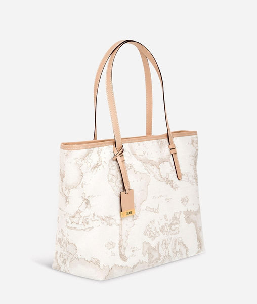 Geo White Borsa shopping grande Alviero Martini