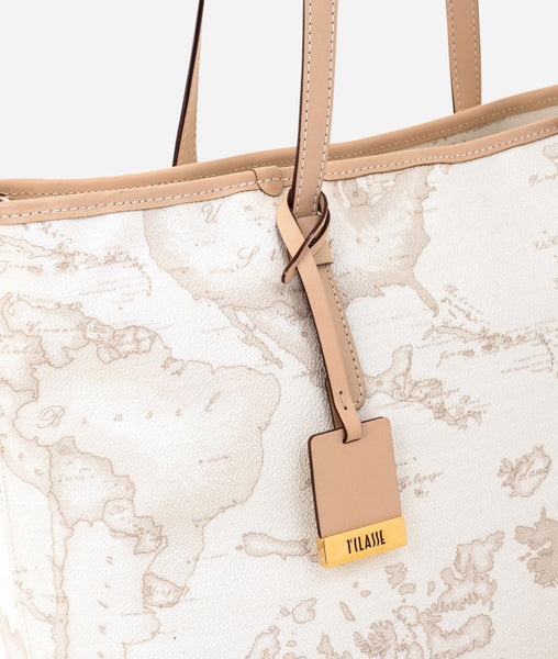 Geo White Borsa shopping grande Alviero Martini