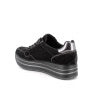 SNEAKERS CON ZEPPA IN PELLE DA DONNA NERO