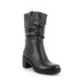 Stivali con tacco in pelle da donna IGI nero IGI&CO