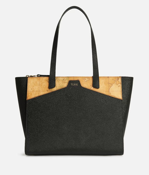 Glam City borsa shopping grande Nera Alviero Martini