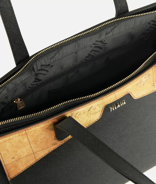 Glam City borsa shopping grande Nera Alviero Martini