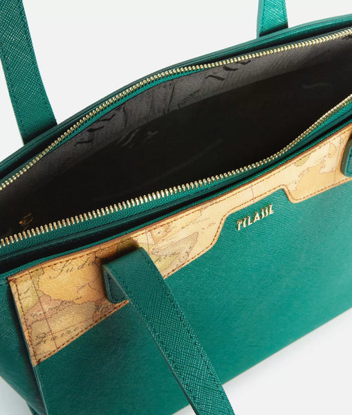 Glam City borsa shopping media Verde Smeraldo Alviero Martini
