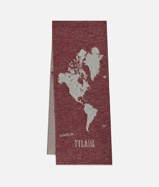 Sciarpa Geo Pieno con trama 35 x 180 Cabernet Alviero Martini