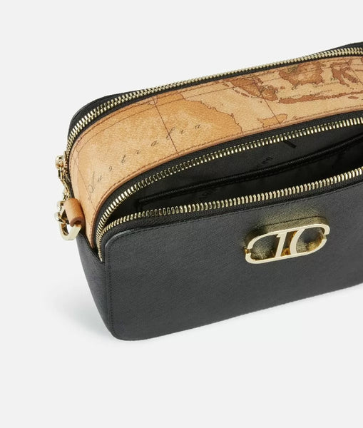 Rich Bag tracollina reporter doppia zip Nera Alviero Martini