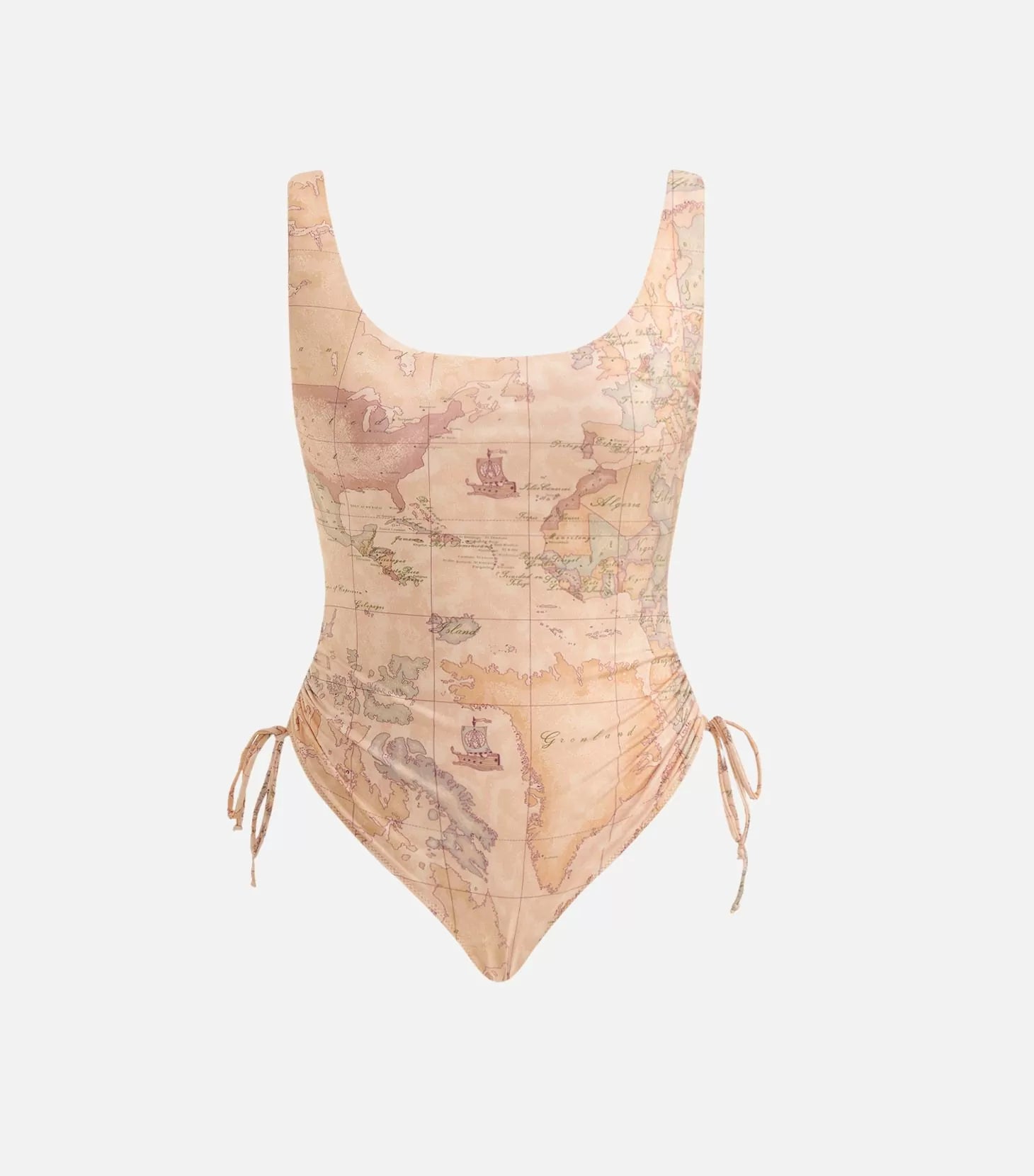 Costume intero con coulisse stampa Geo Classic Alviero Martini