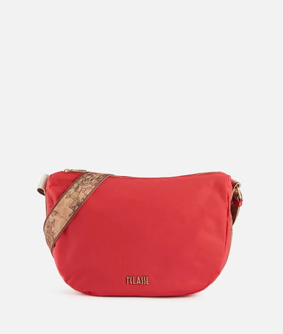 Ocean Nylon tracolla mezzaluna grande Rosso Corallo Alviero Martini