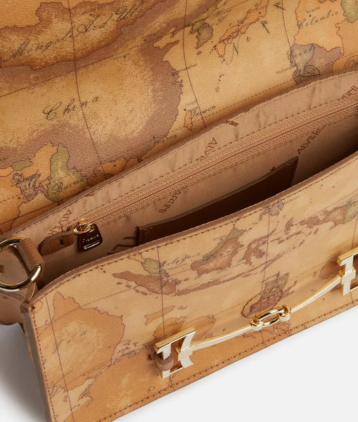Marina Bag tracollina con maxi morsetto Cuoio Matipelletterie