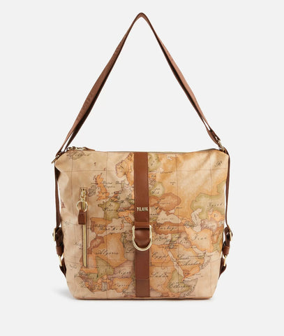 Social Soft borsa sottospalla doppia portabilità Castagna Alviero Martini