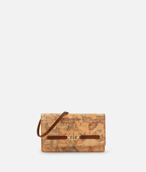 3D Geo pochette con patta e tracolla Castagna Alviero Martini