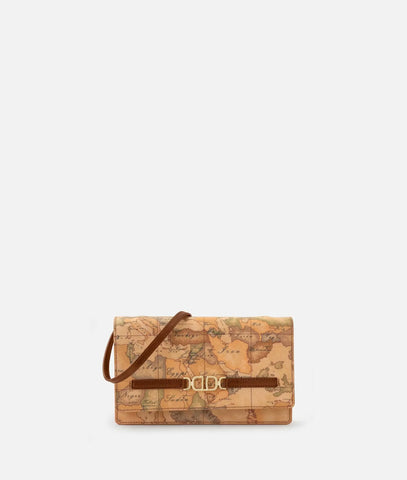 3D Geo pochette con patta e tracolla Castagna Alviero Martini