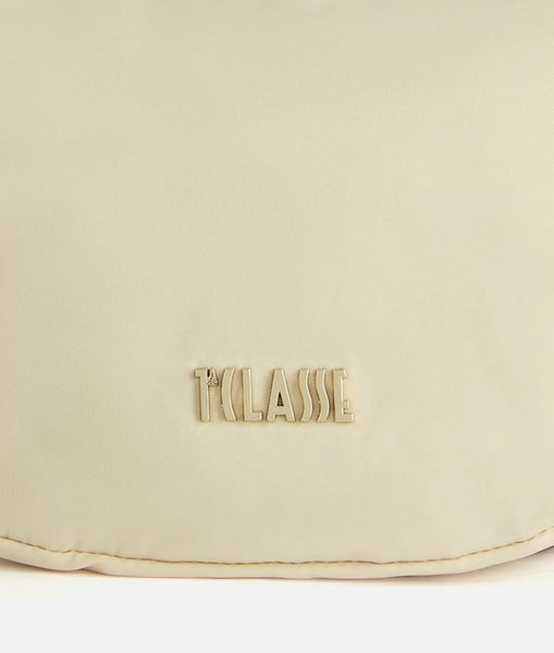 Nylon Eco Vibe tracolla a mezzaluna piccola Avorio Alviero Martini