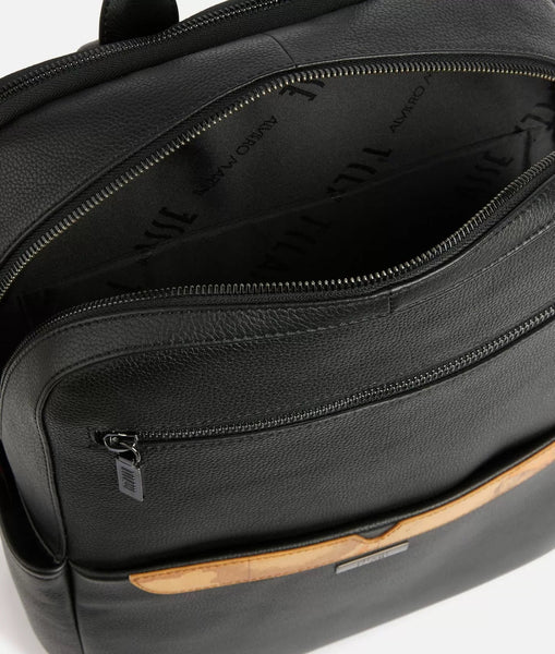 Trip Leather zaino portacomputer Nero Alviero Martini