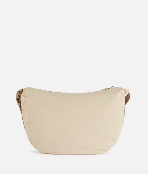 Nylon Eco Vibe tracolla a mezzaluna grande Avorio Alviero Martini