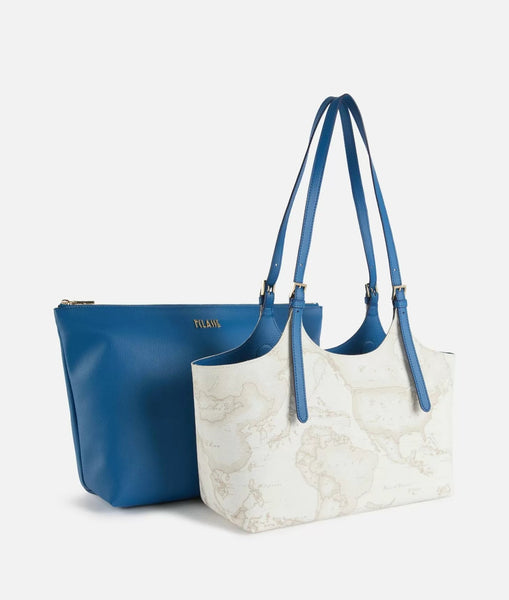 Ritual Bag borsa shopping Geo White Alviero Martini