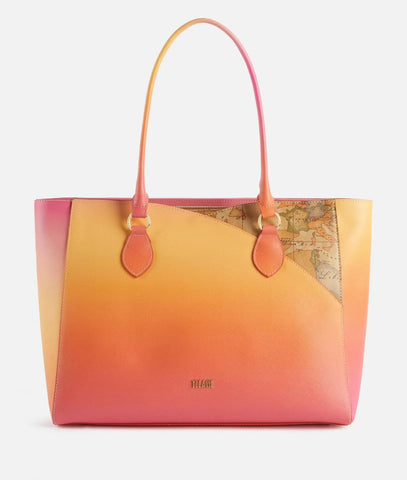 Geo Magnolia borsa shopping Rosa Alviero Martini