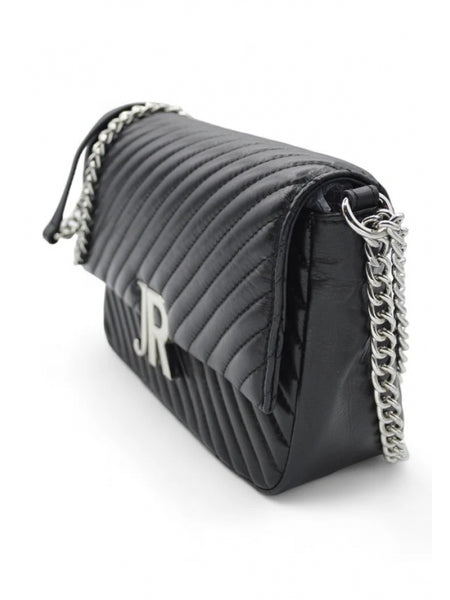 John Richmond borsa a tracolla stefan nero/argento Alviero Martini