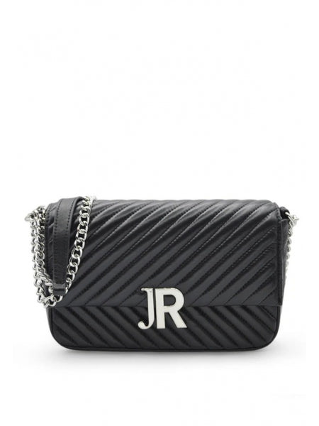 John Richmond borsa a tracolla stefan nero/argento Alviero Martini