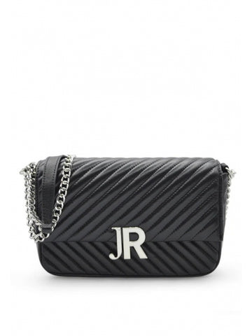John Richmond borsa a tracolla stefan nero/argento Alviero Martini
