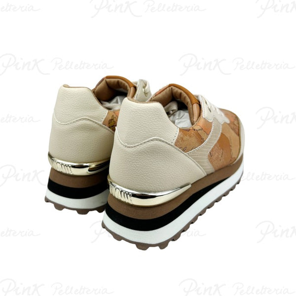 SNEAKERS PLATFORM CON INSERTI GEO CLASSIC Alviero Martini