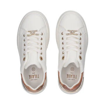 Sneakers platform con dettagli Geo Classic e accessori con strass Alviero Martini