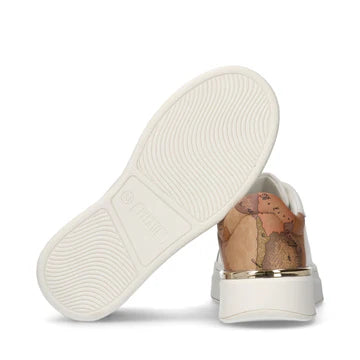 Sneakers platform con dettagli Geo Classic e accessori con strass Alviero Martini