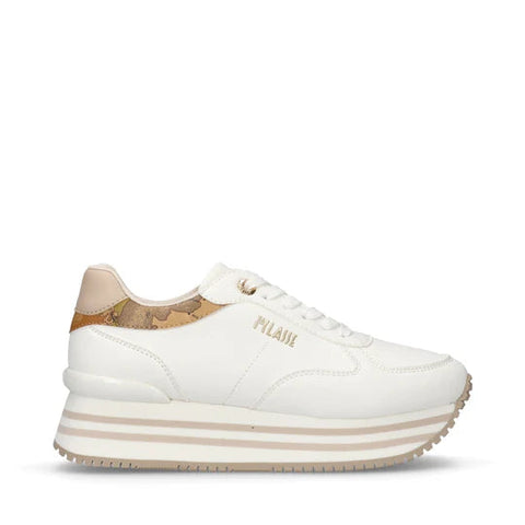Sneakers zeppa multirighe e dettagli Geo Classic Alviero Martini