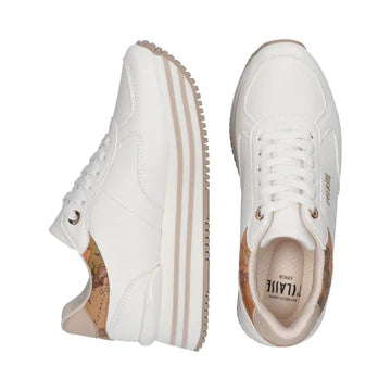 Sneakers zeppa multirighe e dettagli Geo Classic Alviero Martini