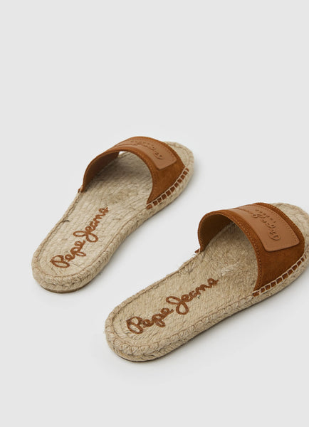 CIABATTE IN PELLE SIVA BERRY COGNAC DI PEPE JEANS Pepe Jeans