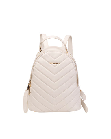 ZAINO DONNA – MATELASSE BIANCO VIVIENNE D