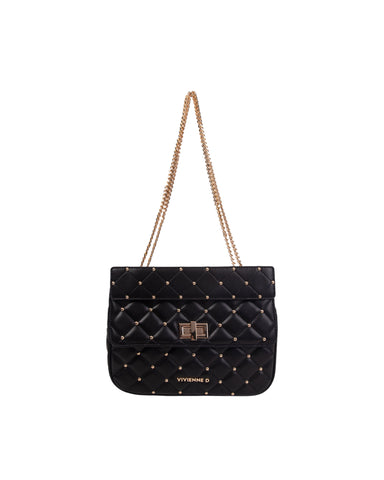 BORSA SHINY VIVIENNE D NERO VIVIENNE D