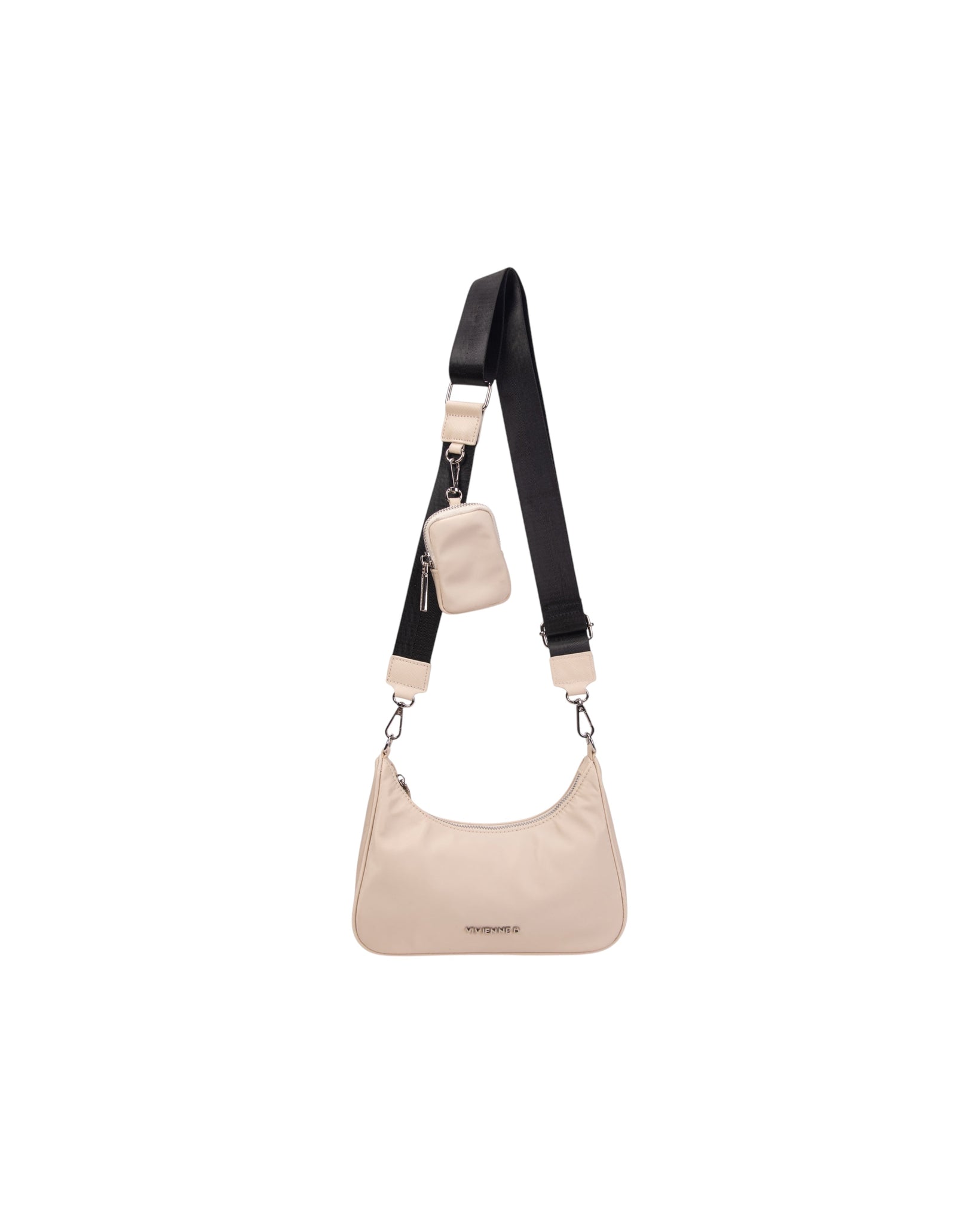 MINIBAG IN NYLON VIVIENNE D BEIGE VIVIENNE D