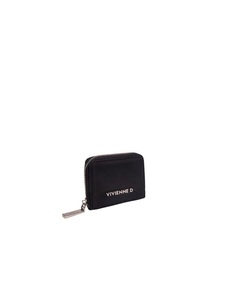 PORTATESSERE NYLON VIVIENNE D BEIGE - NERO VIVIENNE D