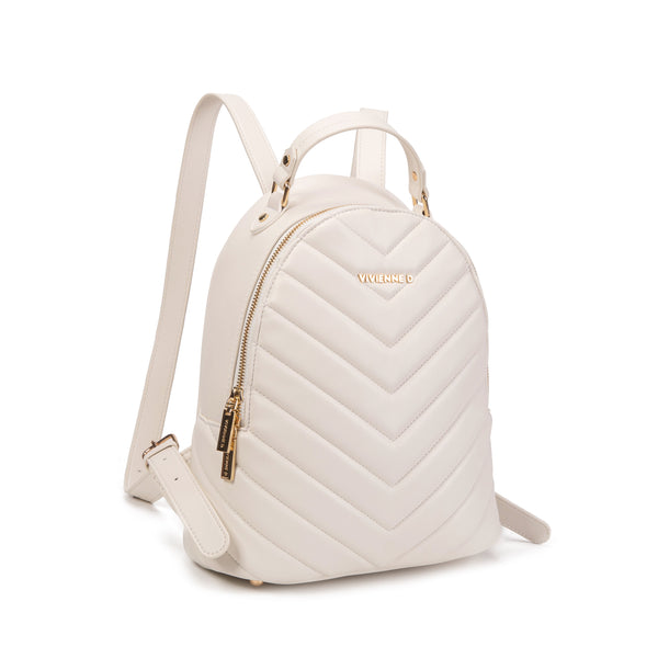ZAINO DONNA – MATELASSE BIANCO VIVIENNE D