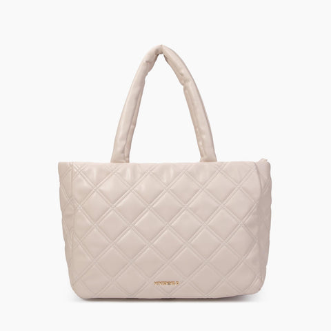 Shopping trapuntata in beige VIVIENNE D