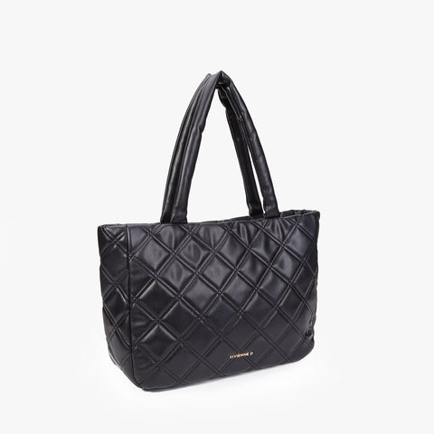 BORSA SHOPPING VIVIENNE D TRAPUNTATA MORBIDA NERO Matipelletterie