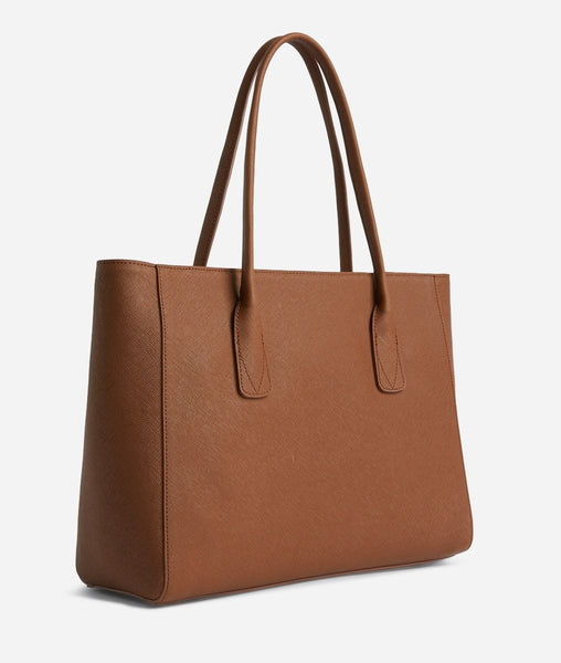 Alba City borsa shopping grande Castagna - Matipelletterie