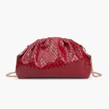BORSA VIVIENNE  D TRACOLLA ROSSO EFFETTO INTRECCIATO VIVIENNE D