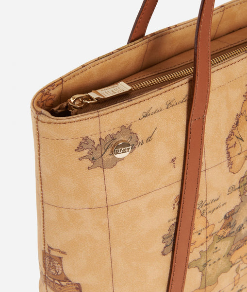 Geo Classic Shopping bag con borchiette media Alviero Martini