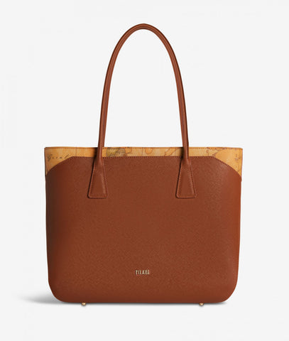 Borsa Shopping Alviero Martini in tessuto saffiano Terracotta Alviero Martini