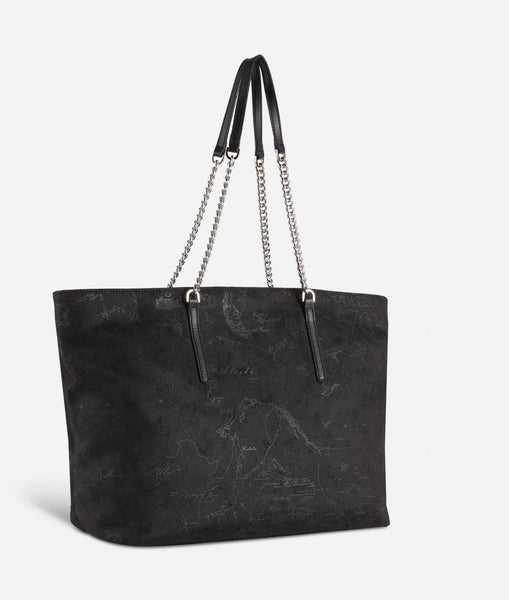 Borsa shopping Alviero Martini in ecopelle Nero