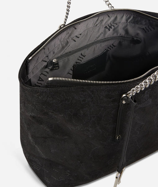 Borsa shopping Alviero Martini in ecopelle Nero