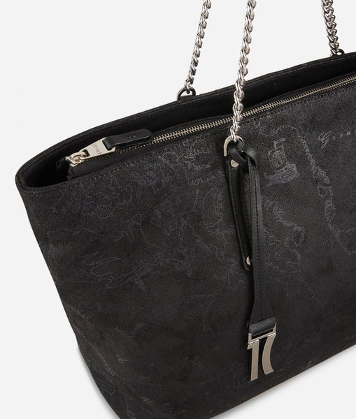 Borsa shopping Alviero Martini in ecopelle Nero
