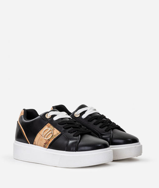 Sneakers Alviero Martini con dettaglio logo 1C rotondo Nere Alviero Martini