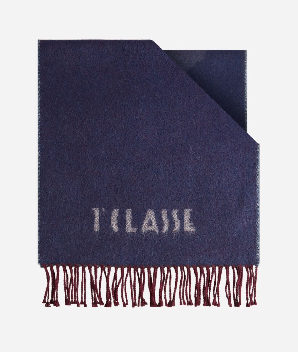 Sciarpa Logo Piccolo Blu Lapis. Alviero Martini
