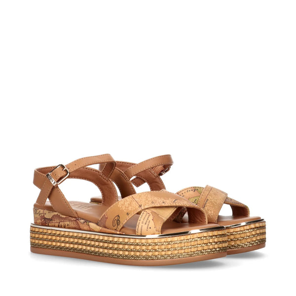 SANDALI PLATFORM CON STAMPA GEO CLASSIC Alviero Martini