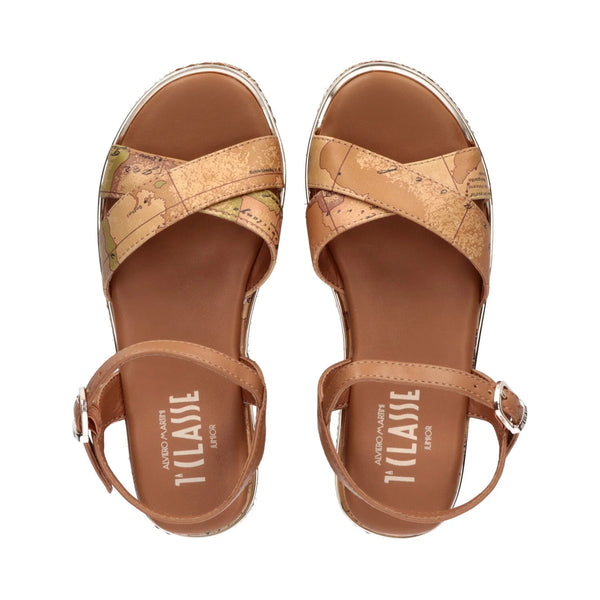 SANDALI PLATFORM CON STAMPA GEO CLASSIC Alviero Martini