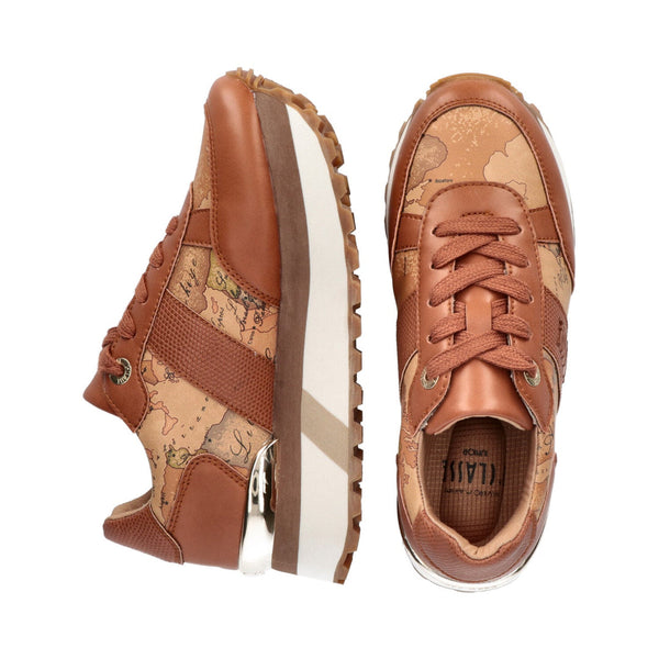 SNEAKERS PLATFORM CON STAMPA GEO CLASSIC cuoio1320