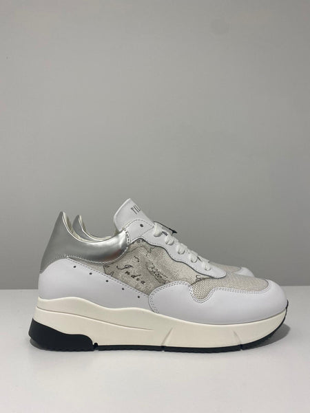 Sneakers in canvas stampa Geo White