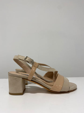 Sandalo tacco quadrato L' Amour beige L'Amour